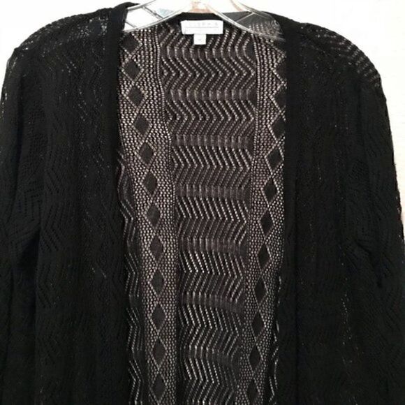 NWOT. Joseph A Black knitted cardigan - Picture 5 of 8